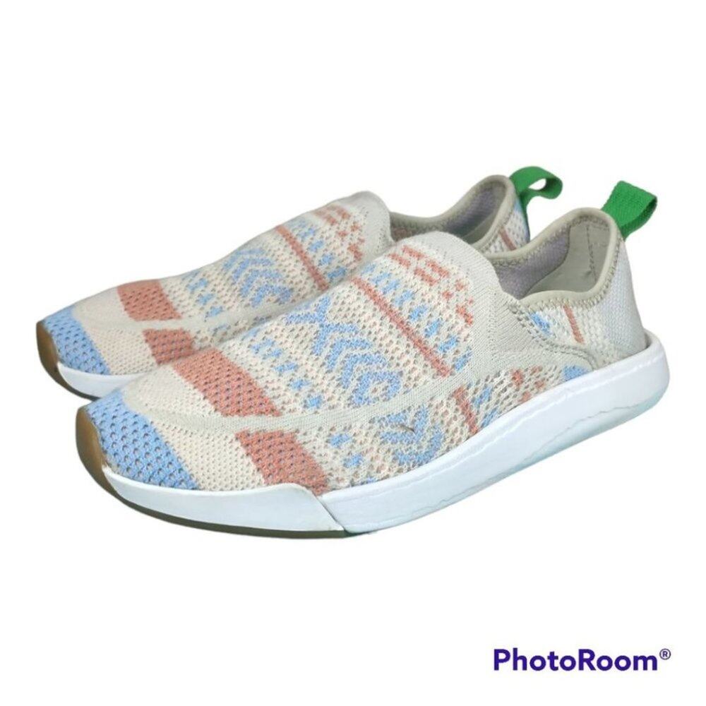 Sanuk Knit Slip-On Sneakers Women’s Size 6 Comfy Eco Casual Shoes